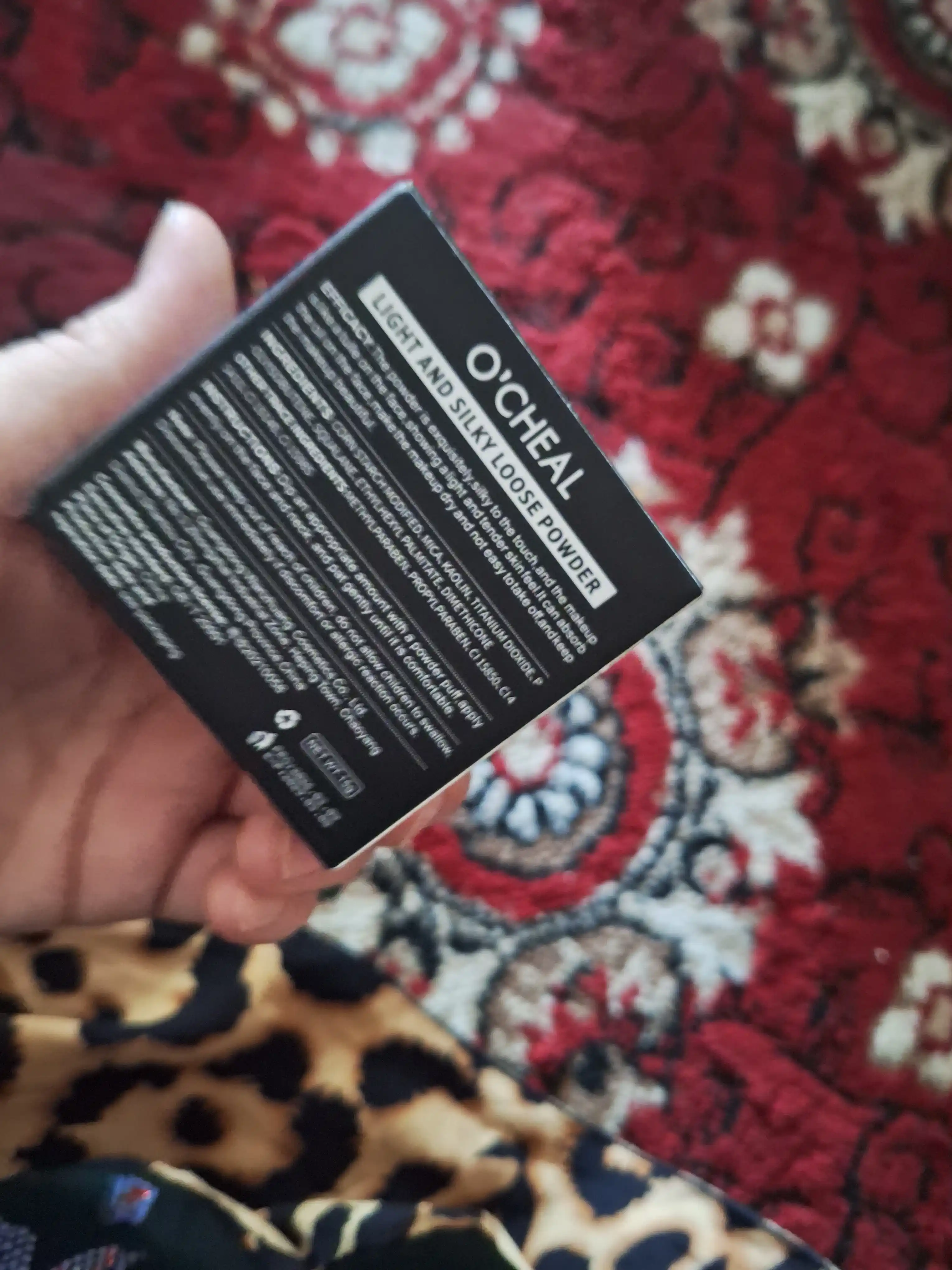 Пудра для лица рассыпчатая сияющая прозрачная матирующая OCHEAL POWDER, 15 г