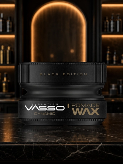 Помада-воск для волос VASSO Dynamic, сильная фиксация, мокрый эффект