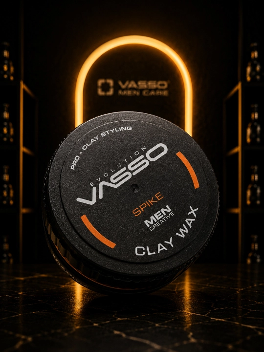 VASSO Clay Spike soch uchun gil, kuchli fiksatsiya, ekstra mat effekt