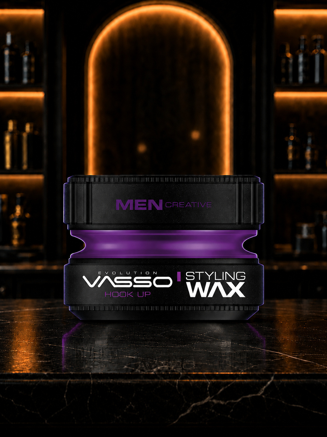 Воск для волос VASSO Aqua Wax Hook Up, средне-сильная фиксация, естественный блеск
