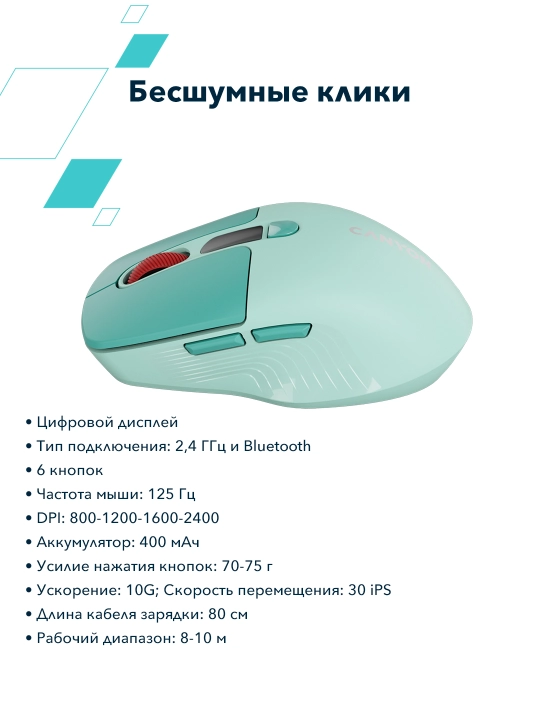 Simsiz sichqoncha kompyuter uchun CANYON MW-26