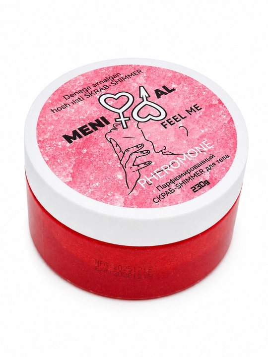 MENI AL Feel Me tana uchun parfyumlangan shakarli skrab-shimmer, 230 g - 