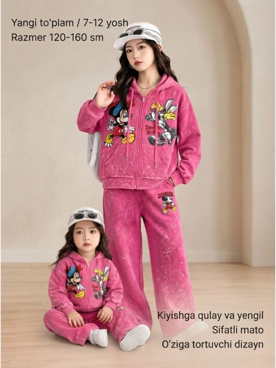 Qizlar uchun sport kostyumi