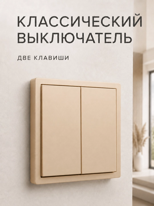 Klassik kesishma (perekrёstniy) o‘chirgich, 1 va 2 klavishli