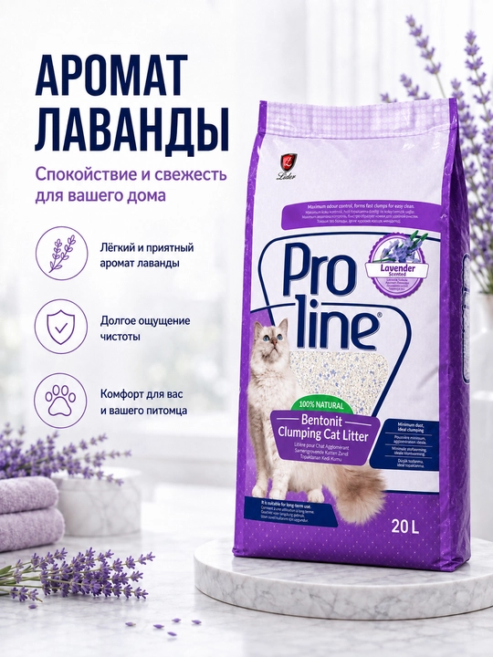 Proline  вentonit plomba moddasi, lavanda aromati bilan 17 kg