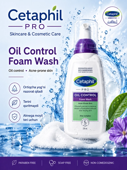 Пенка для умывания Cetaphil Pro Oil Control, 236 мл - 