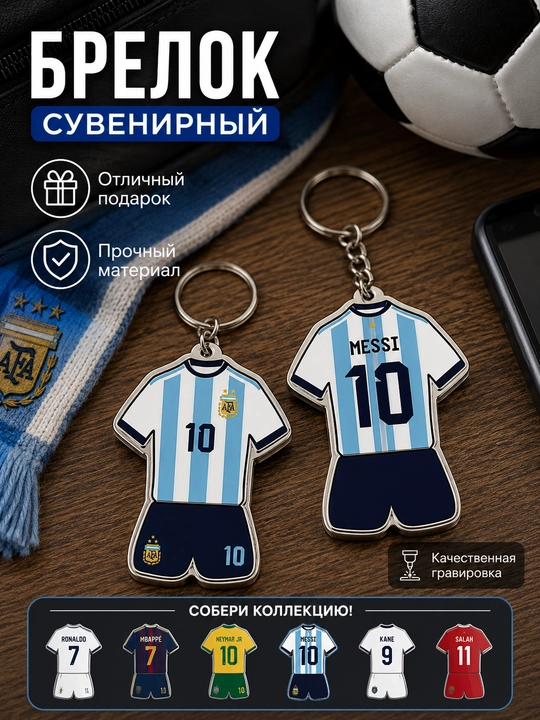 Сувенирные брелоки для футбольных фанатов
