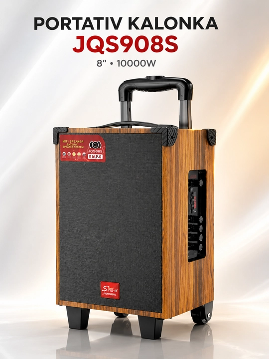 Колонка Sing-e JQS908S портативная Bluetooth караоке-акустика с микрофоном и пультом