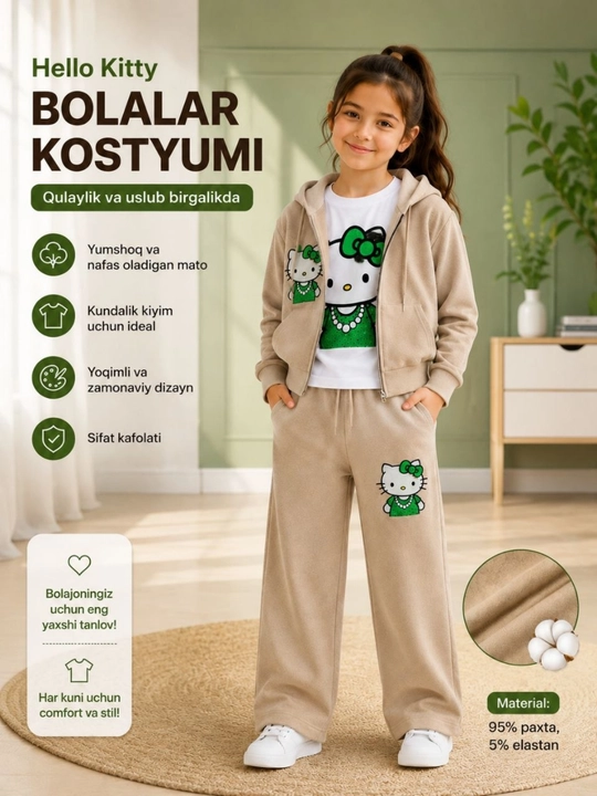 Детский костюм Hello Kitty — стиль, комфорт и качество