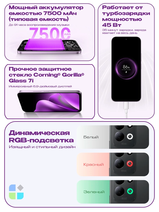 Смартфон Xiaomi Redmi 17, 4/128 8/256