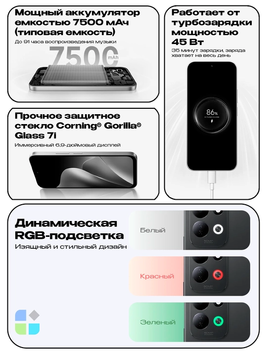 Смартфон Xiaomi Redmi 17, 4/128 8/256
