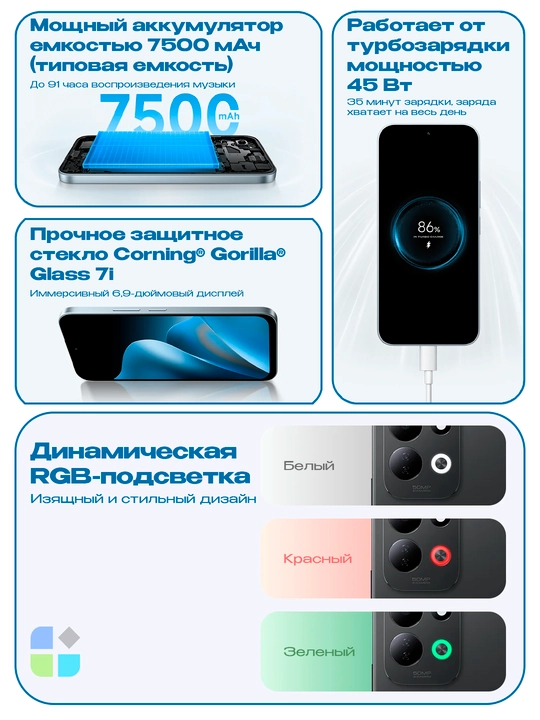 Смартфон Xiaomi Redmi 17, 4/128 8/256