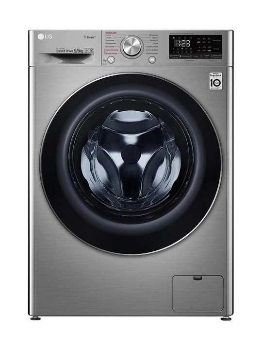 Стиральная машина LG F4V5VG2S с сушкой, 9/6 кг, Функция пара Steam, AI DD - 