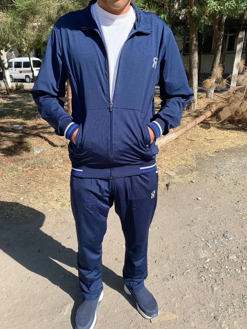 Erkaklar sport kostyumi, sportivka, ikki qismli to'plam, olimpiyka va shim