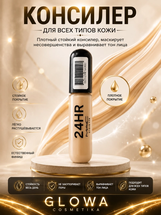 Консилер 24HR для лица, корректор с матовым эффектом - 