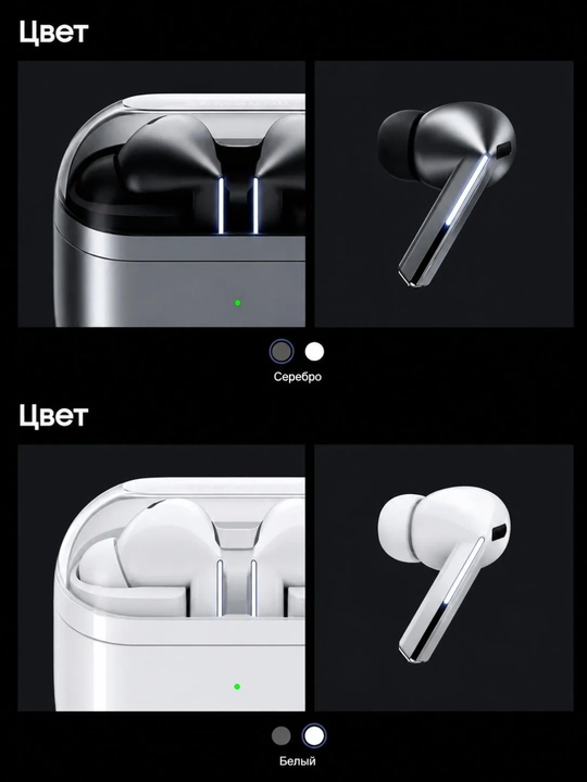 Buds 3 Pro Беспроводные Bluetooth TWS наушники, сенсорное управление, кейс