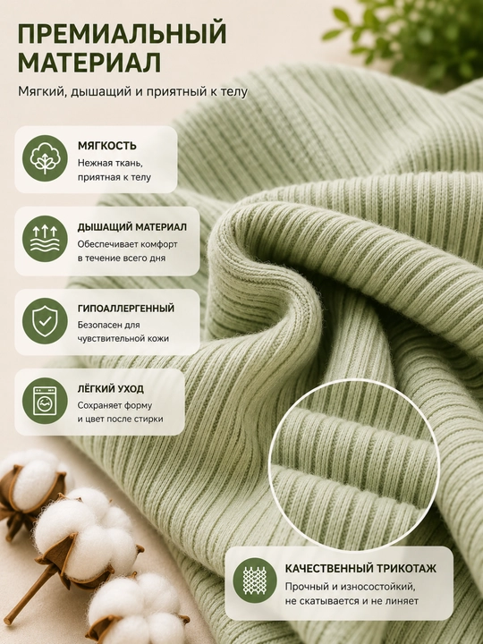 Детский костюм 3 предмета для малышей: куртка, майка и штаны, 6 месяцев–1 год