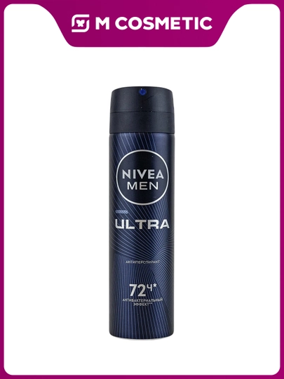 Антиперспирант Nivea Men Ultra антибактериальный эффект для мужчин, 150 мл - 