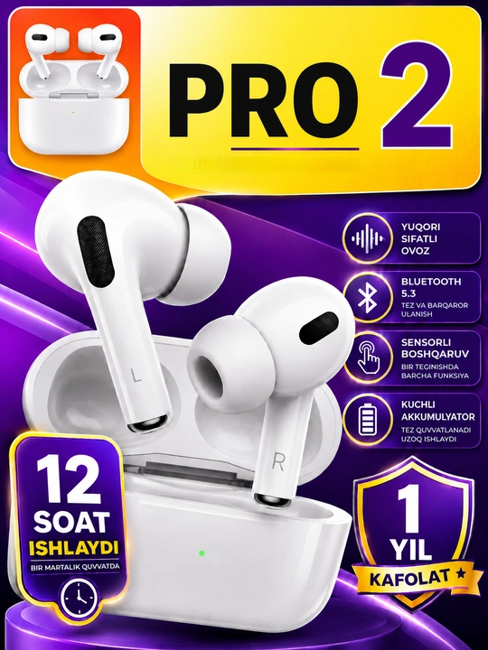 Pods 3 air Pro 2 Sensorli Simsiz quloqchinlar - 