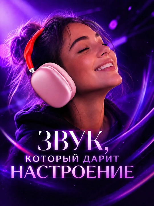 Simsiz Bluetooth quloqchinlar P9, mikrofonli, to'liq o'lchamli