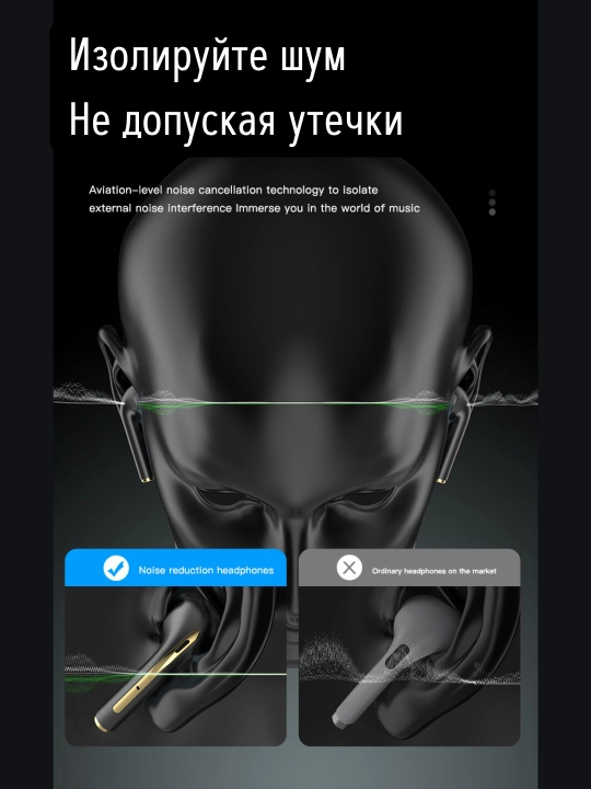 Naushniklar simsiz - tws binaural stereo j18