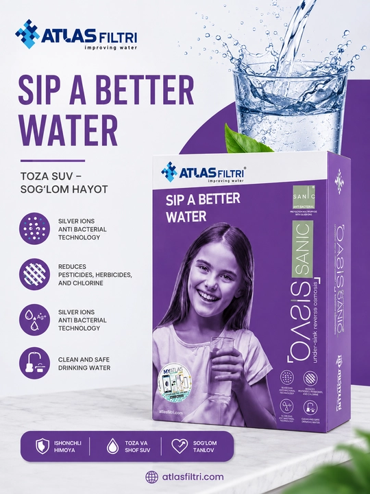 Atlas Filtri OASIS DP SANIC PUMP — система обратного осмоса
