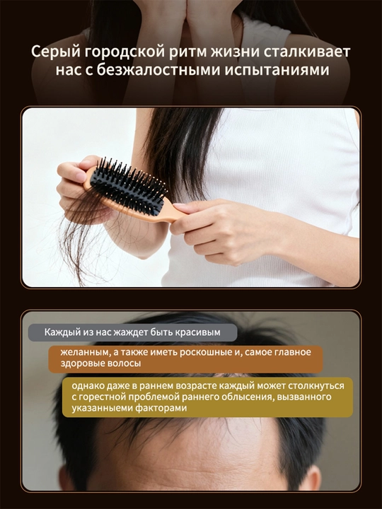 Имбирный шампунь против выпадения волос, для роста и укрепления корней, 200 м