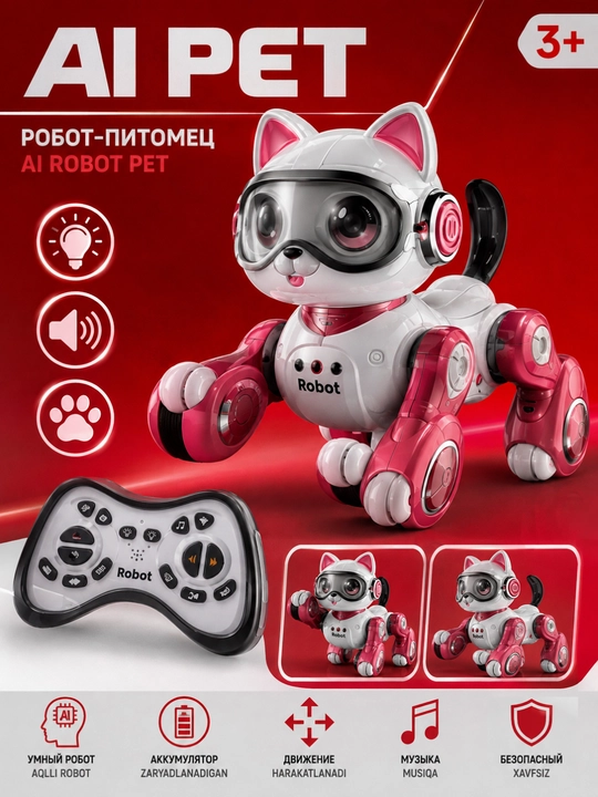 AI PET Robot It, masofadan boshqariladigan aqlli robot o‘yinchoq