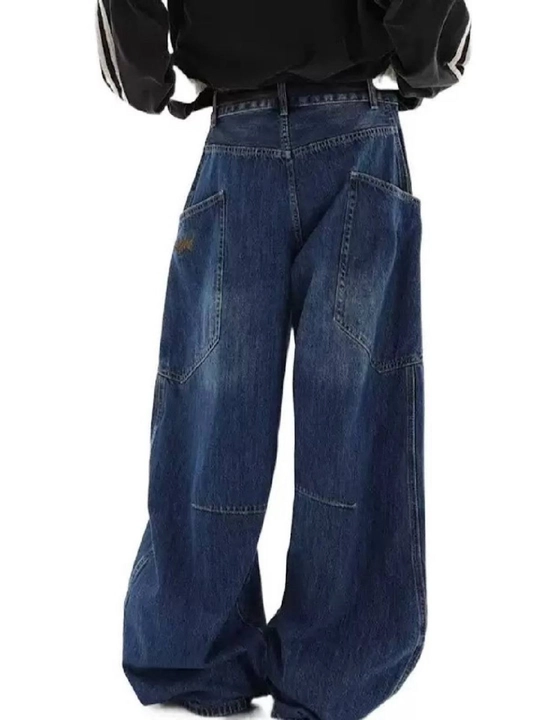 Oversize Baggy ayollar shimi - Ayollar uchun keng jinsilar Y2K