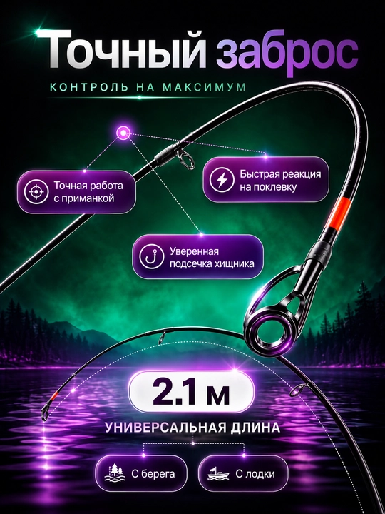 Спиннинг для рыбалки штекерный