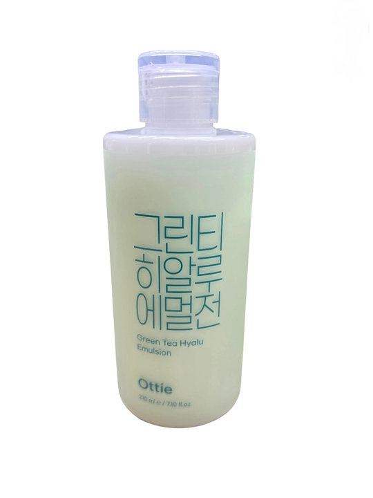 Yashil choy va gialuron kislotali Ottie Green Tea Hyalu yuz emulsiyasi, 210 ml