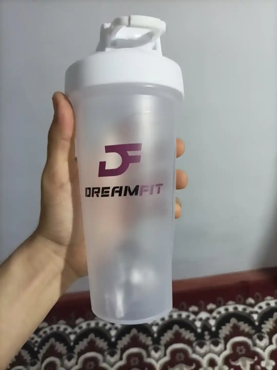 Sheyker, shaker suv shisha, sport idish, geyner, oqsil, protein, 600 ml, uniseks