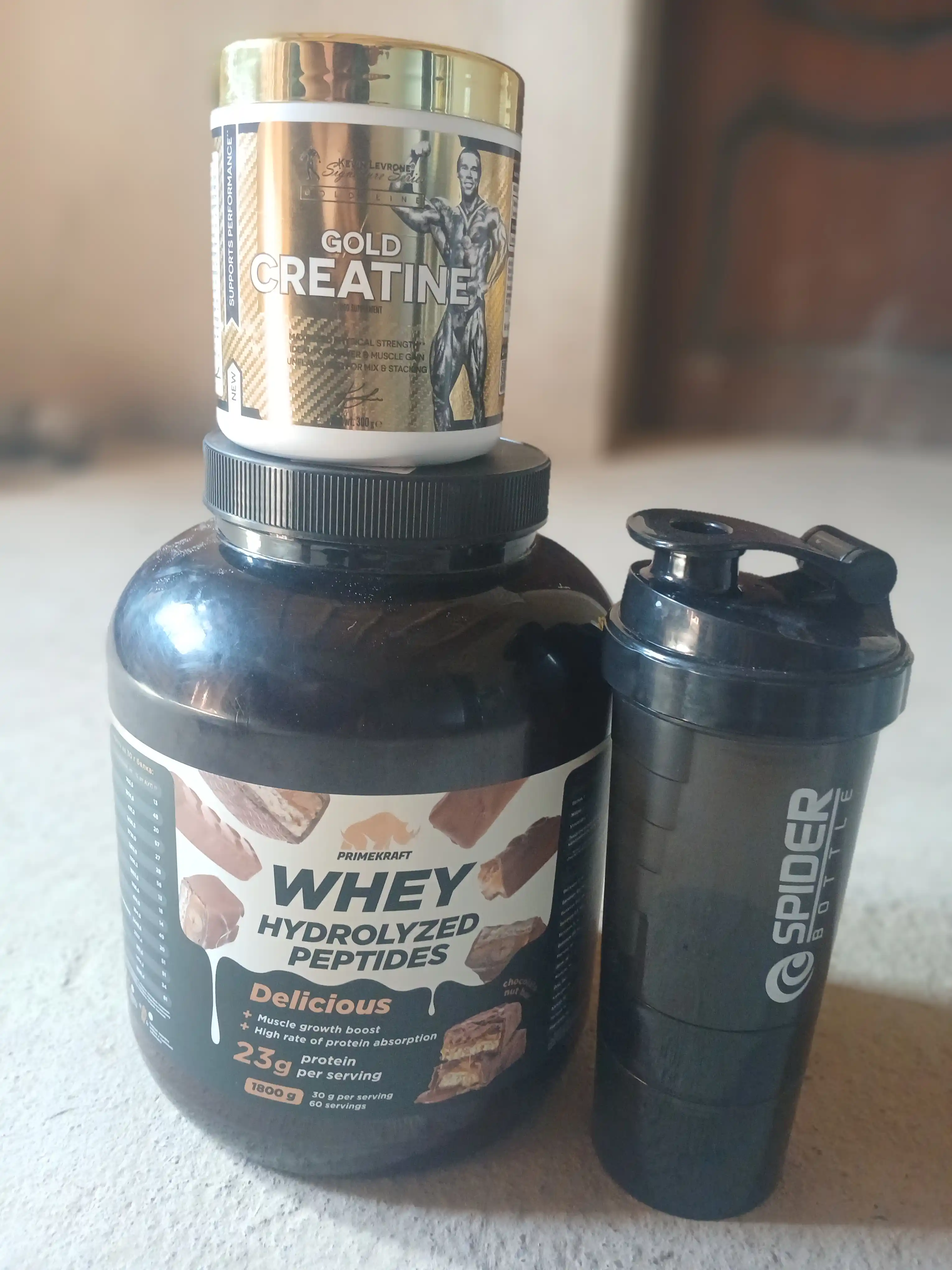 Креатин моногидрат "Kevin Levrone Gold Creatine", без вкуса, 300 г, 60 порций