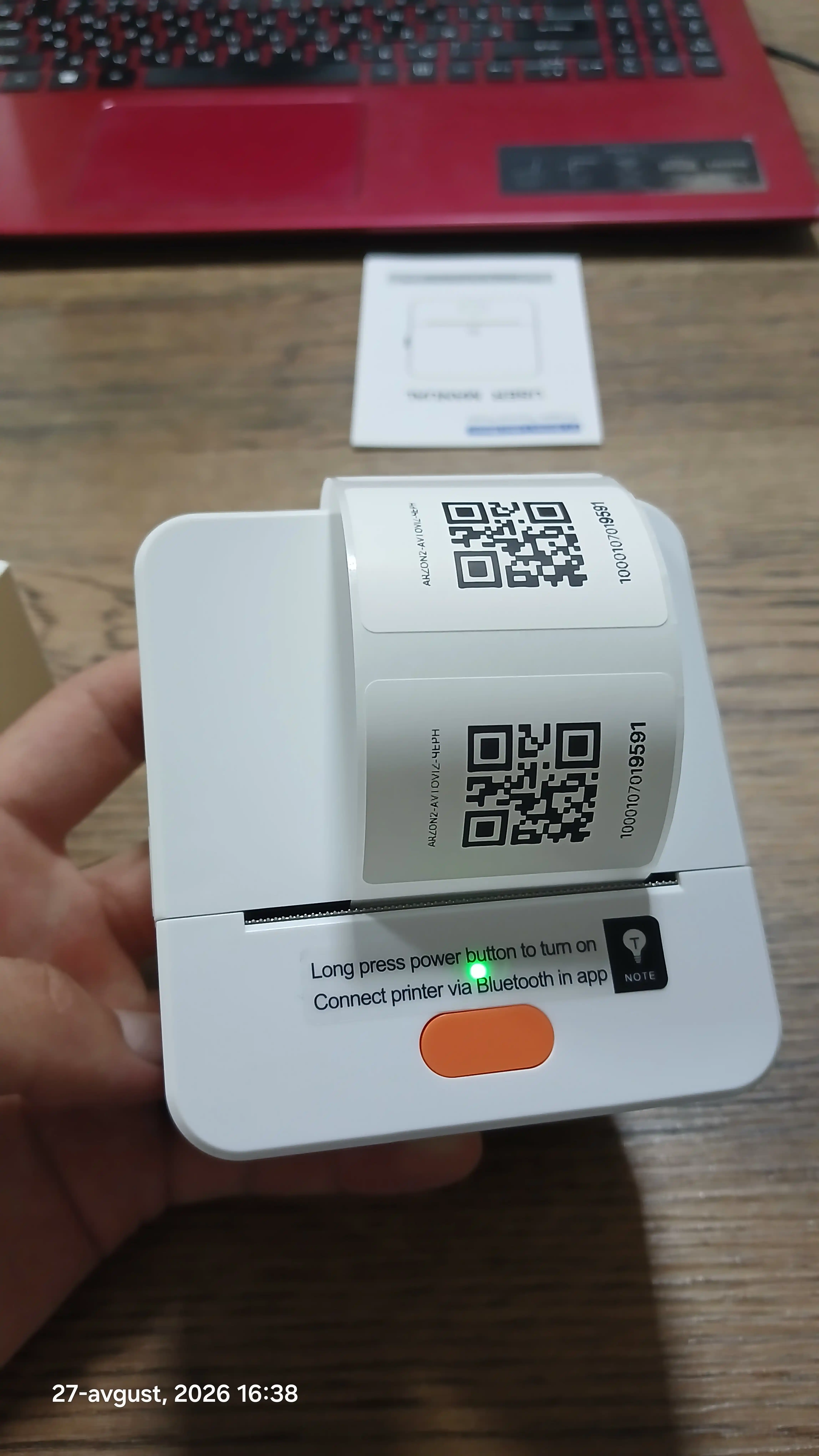 Bluetooth termal yorliq printeri iTech T1
