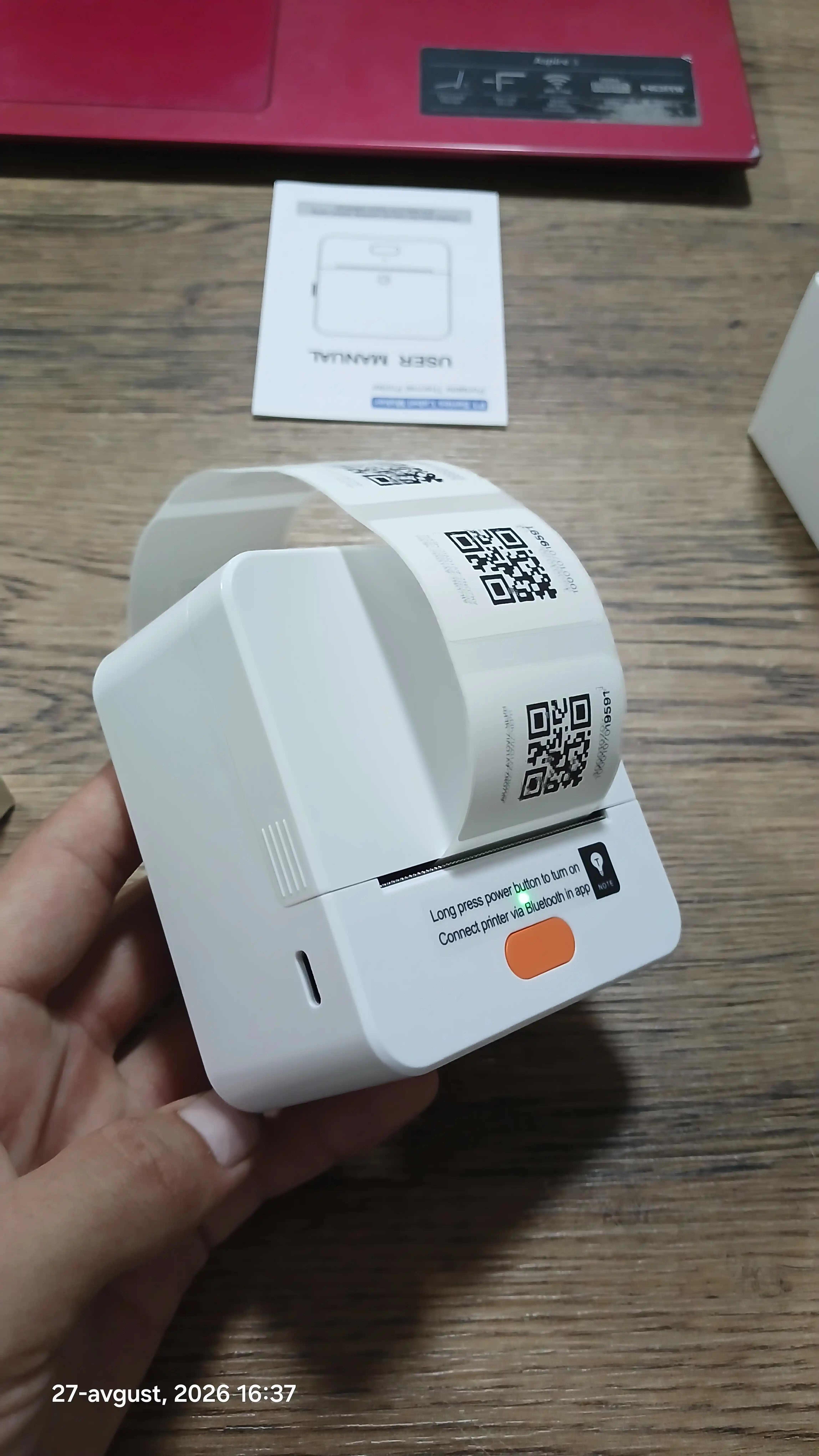 Bluetooth termal yorliq printeri iTech T1