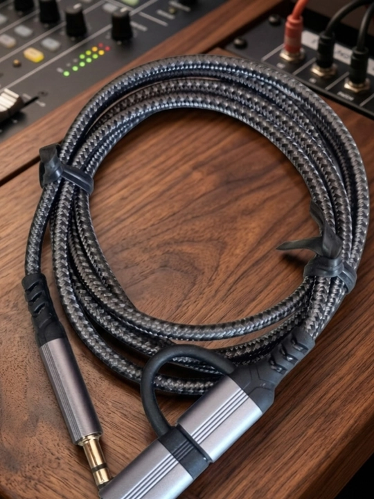 AUX kabel 3.5 mm – USB Type-C, Lightning adapterli