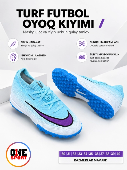 Bolalar uchun Butsi futbol oyoq kiyimi, sorokonojka, 30–40 razmer