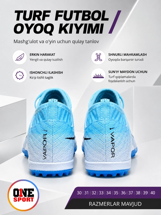 Bolalar uchun Butsi futbol oyoq kiyimi, sorokonojka, 30–40 razmer