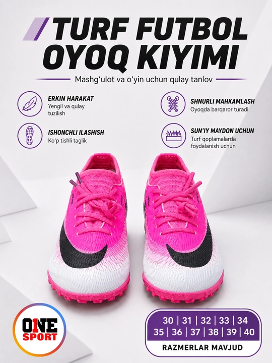 Bolalar uchun Butsi futbol oyoq kiyimi, sorokonojka, 30–40 razmer