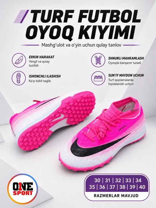 Bolalar uchun Butsi futbol oyoq kiyimi, sorokonojka, 30–40 razmer