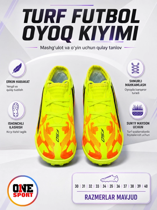 Bolalar uchun Butsi futbol oyoq kiyimi, sorokonojka, 30–40 razmer