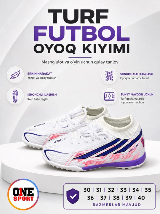 Bolalar uchun Butsi futbol oyoq kiyimi, sorokonojka, 30–40 razmer