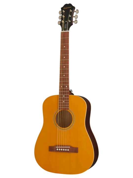 Epiphone El Niño Travel Akustik gitara, kichraytirilgan o‘lchamli, g‘ilofi bilan - 