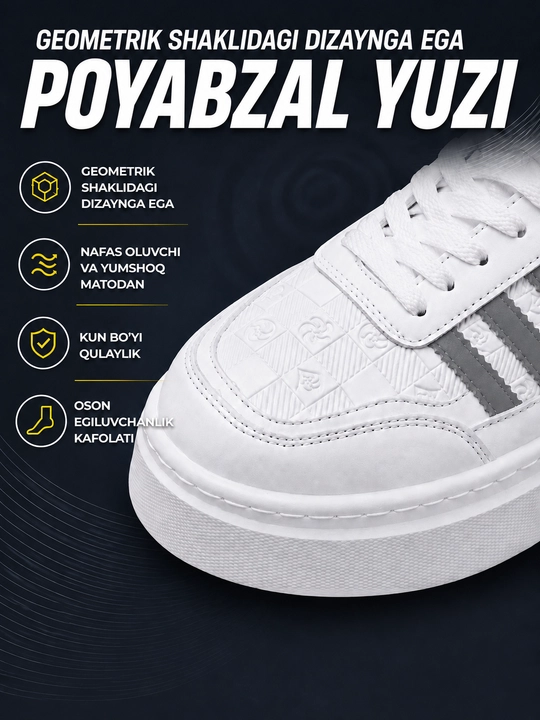 Krossovkalar erkaklar va ayollar uchun, kuzgi uniseks, oq-qora