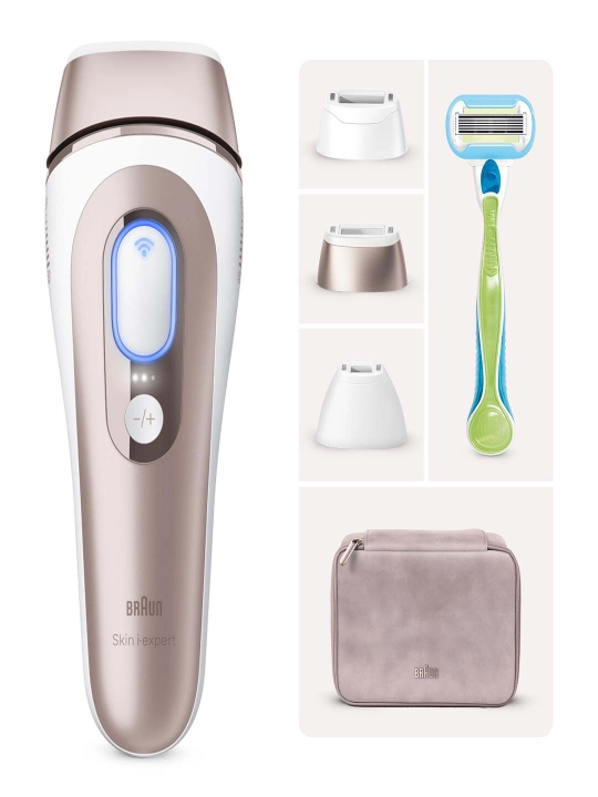 Braun Skin i·expert Smart IPL фотоэпилятор, автоадаптация к тону и датчик кожи, 10 уровней
