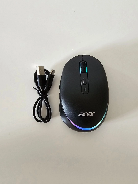 Беспроводная компьютерная мини-мышь ACER, 2 режима Bluetooth + 2.4G, c RGB подсветкой