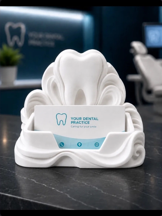 Stomatolog uchun «Tish» vizitka tagligi, 3D bosma - 