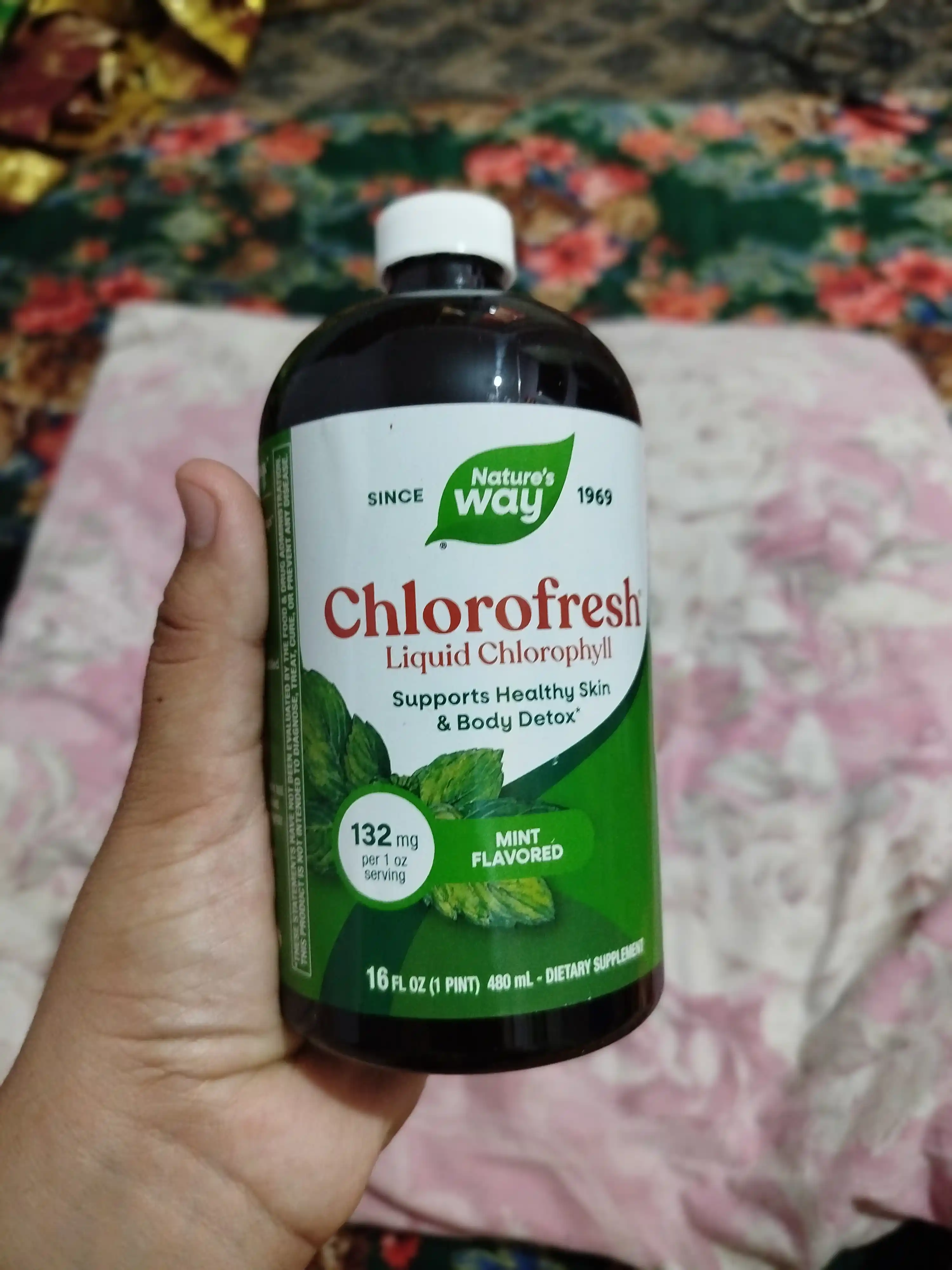 Nature’s Way, Chlorofresh® yalpiz ta’mli suyuq xlorofill, 480 ml