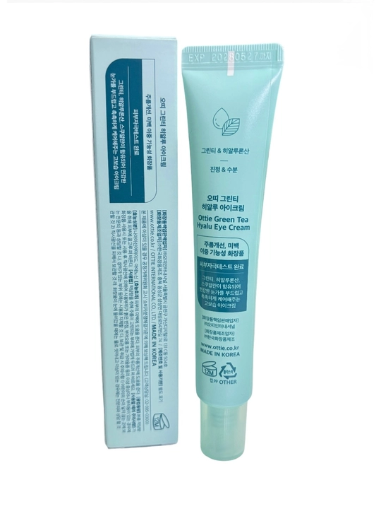 Крем для кожи вокруг глаз Ottie Green Tea Hyalu Eye Cream с гиалуроновой кислотой, 30 мл