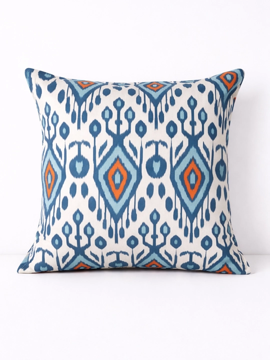 Dekorativ yostiq ikat printli, 2 dona, 45x45 sm, uy, ofis va mexmonxona interyeri uchun